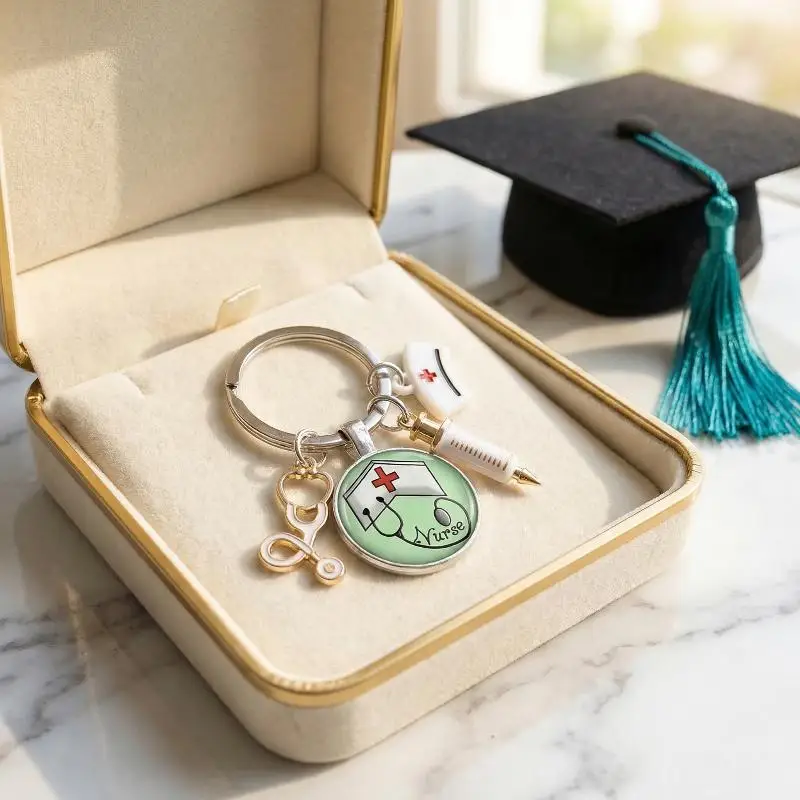 Fashion Stethoscope Keyring   Doctor Backpack Decorative Hanging Ornament for Hospital Staff Unique Appreciation Gift
