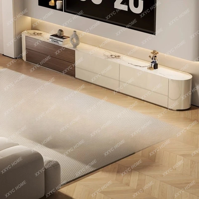 

L Floor-to-ceiling ultra-narrow living room storage locker integrated light luxury high-end sense