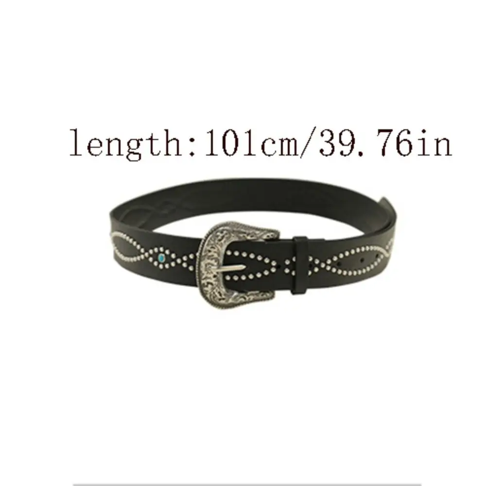 الرجعية Y2k النساء برشام حزام مشبك معدني خمر واسعة الجلود حزام الجينز حزام كل مباراة فاسق نمط حزام الرجال #5