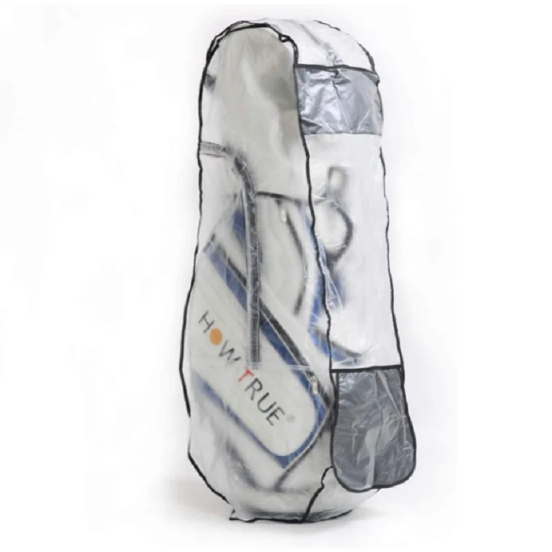 Waterproof Golf Bag Rain Protection Cover, Clear Rain Cover with Hood for Golf Bag, Golf Push Carts, Golf Club