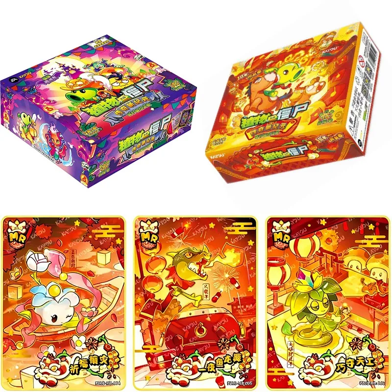

KAYOU Genuine Plants Vs Zombies Limited Edition Collectible Cards Time Travel Adventure Game Peripherals Kids Holiday Gifts
