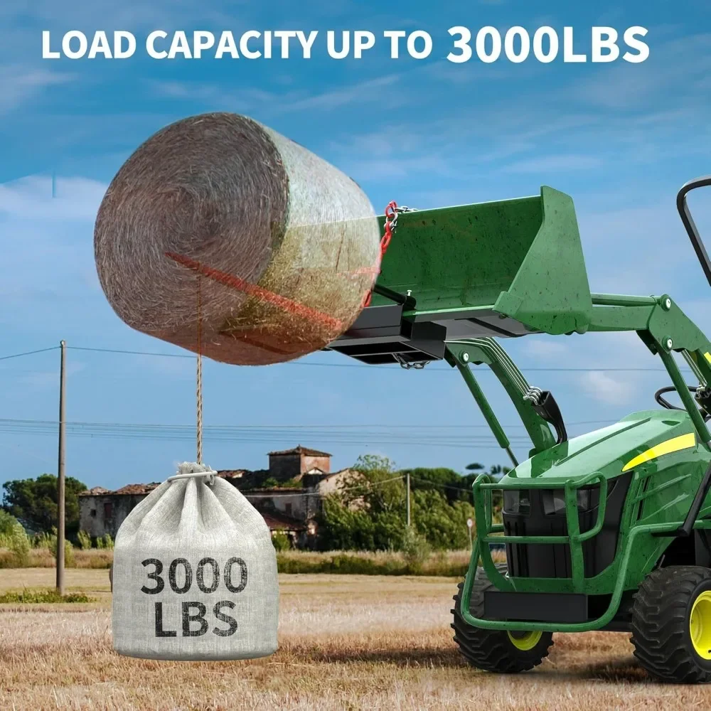 39 "القش الرمح بالة الرمح دلو انزلاقية التوجيه جرار محمل مرفق 3000 رطل