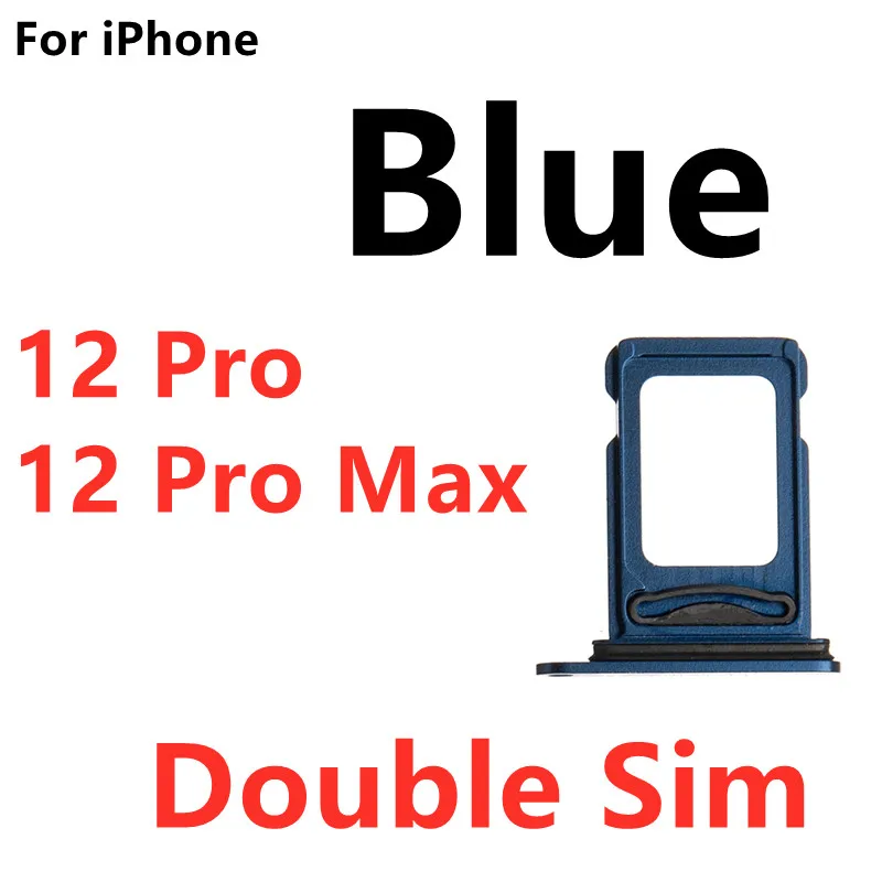 Double Sim Card Tray Slot Holder Adapter Flex Cable For iPhone 12 Pro Max