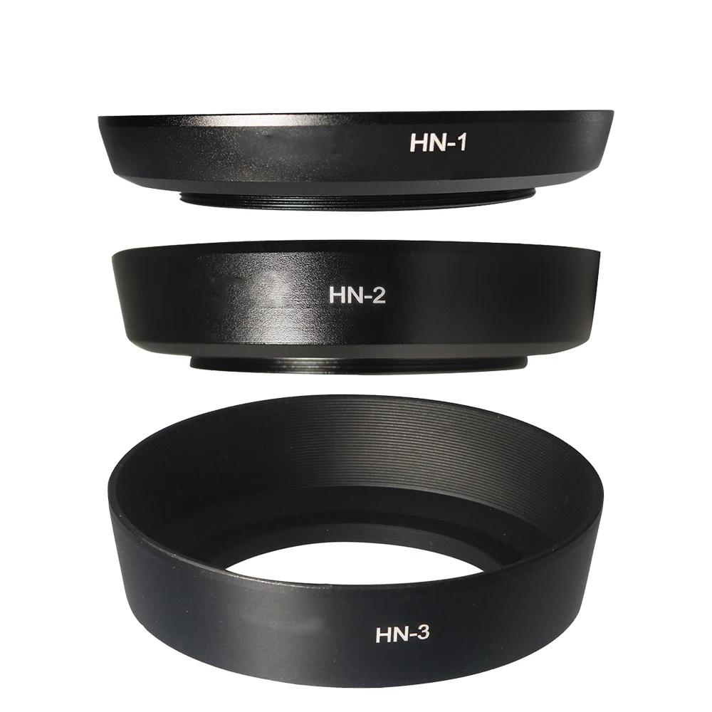 HN-1/HN-2/HN-3 Parasol de lente de Metal de 52mm para lente Nikon AF 24MM F/2.8D/NIKON AF 35mm f/2D 35-80mm/NIKON AF 28mm f/2.8D