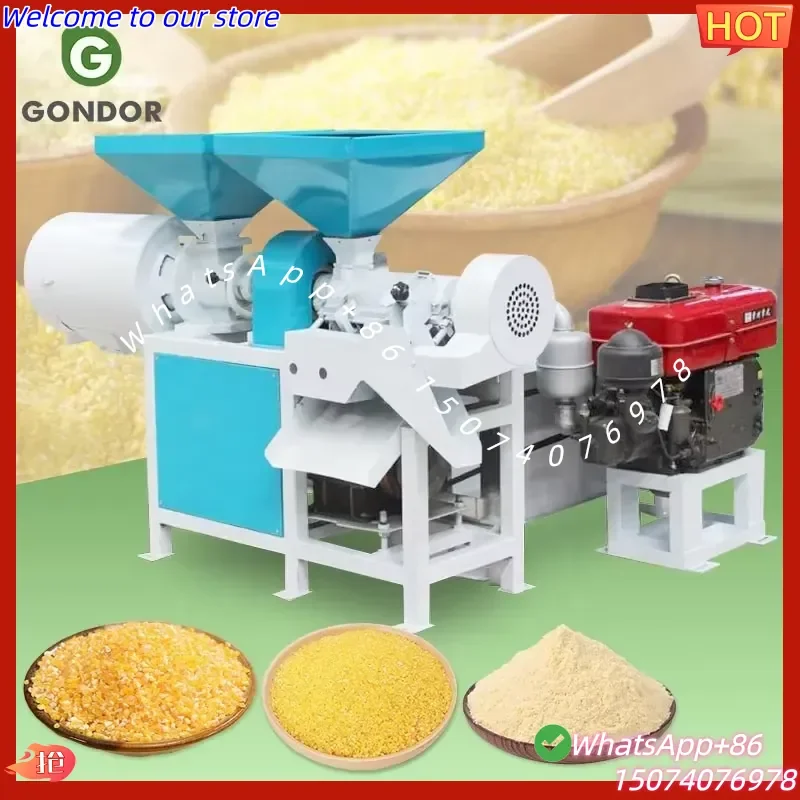 2026 Multifunction Electric Posho Grit Mill Process Samp Maize Grind Machine Sale of Price Uganda for Zimbabwe