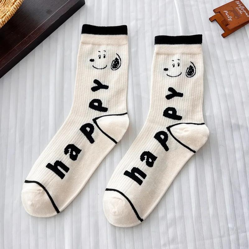5 Pairs Cute Cartoon Snoopy Ankle Socks Unisex All Season Casual Soft Breathable Mid Calf Cotton Socks For Women Man Daily Wear view 3