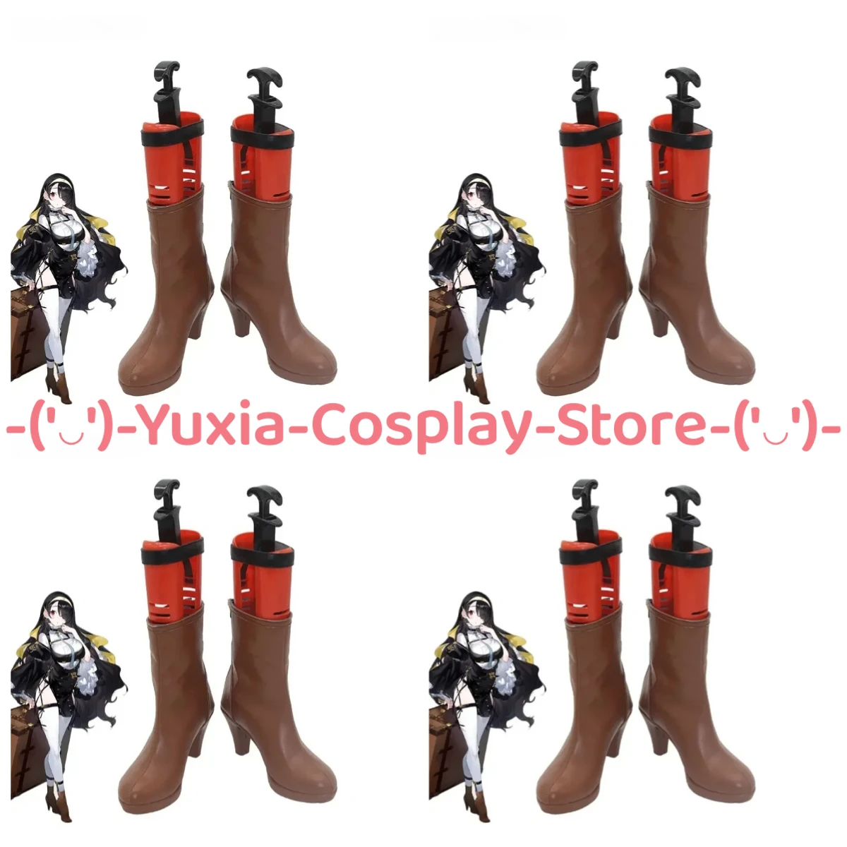 Yuxiacosplay! Blue Archive Wakaba Hinat Cosplay Shoes Game Character Prop PU Leather Boots Halloween Carnival Party Costume