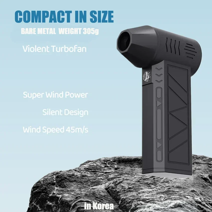 130000 Rpm Borstelloze Mini Luchtblazer Elektrische Luchtstofdoek Oplaadbare 3 Versnelling Turbo Gewelddadige Blower Met Lichte Auto Schoonmaken