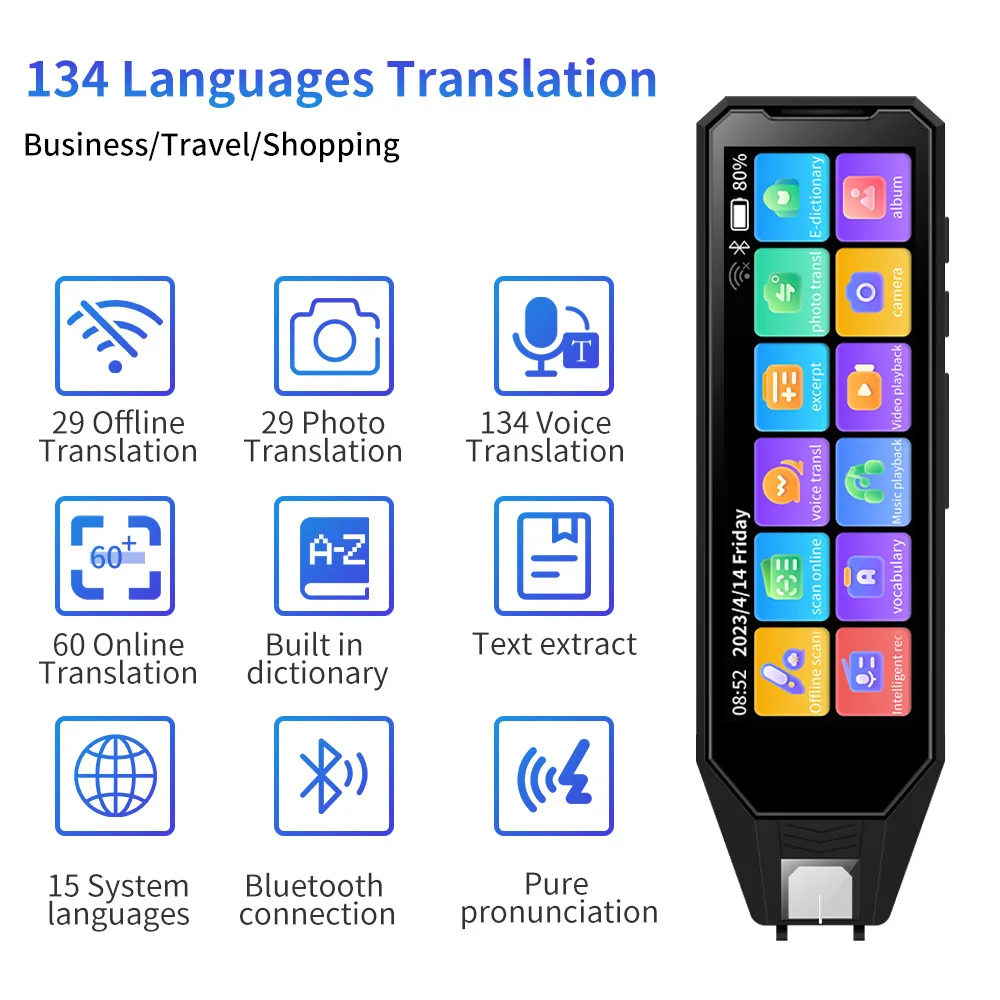 

New style MD09 Intelligent Translation pen voice converter offline scanning translation pen Business travel dictionary pen