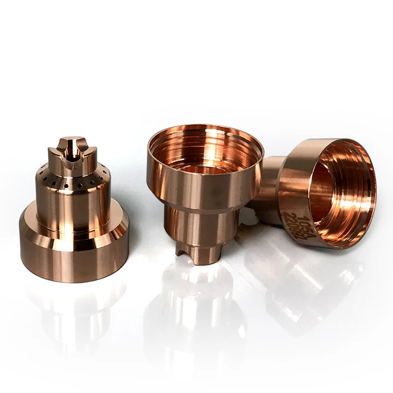 

Plasma Cutting Consumables 45-65-85-105 Shield Cap 220992 Swirl Ring 220857 Retaining Cap 220953Nozzle 220941 Electrode 220777