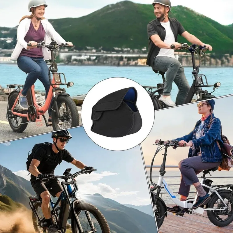Universal waterproof mid-drive motor cover sleeve fitted on a Bafang ebike motor