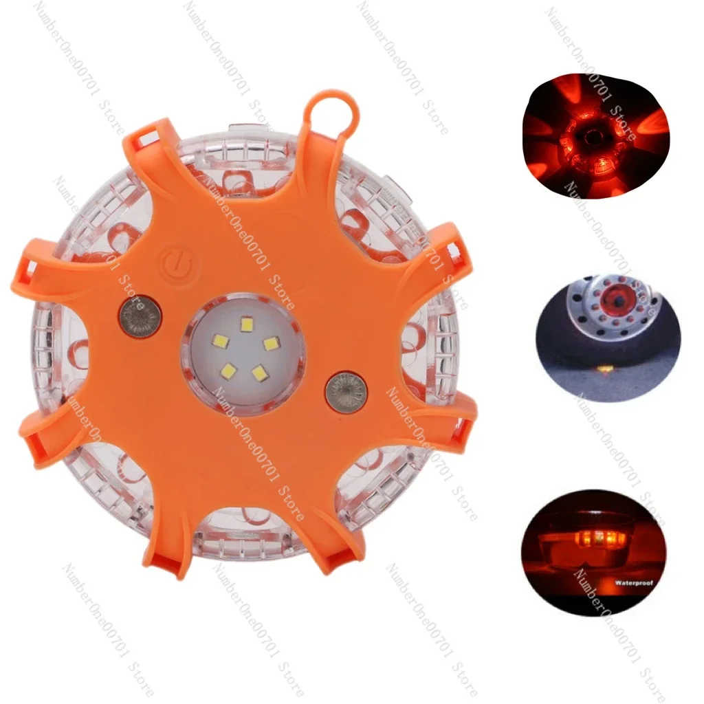 

8 Lamp Rotating Flash Warn Traffic Safety Beacon Strobe Light Case Emergency Road Car Warning Signal Caution Lights Warning Lamp