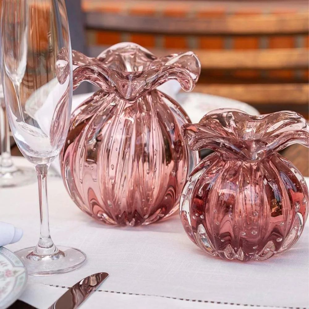 Crystal Vase - Stunning Decorative Vase Center Decoration and Small Crystal Vase, Perfect for Home or Room Decoration