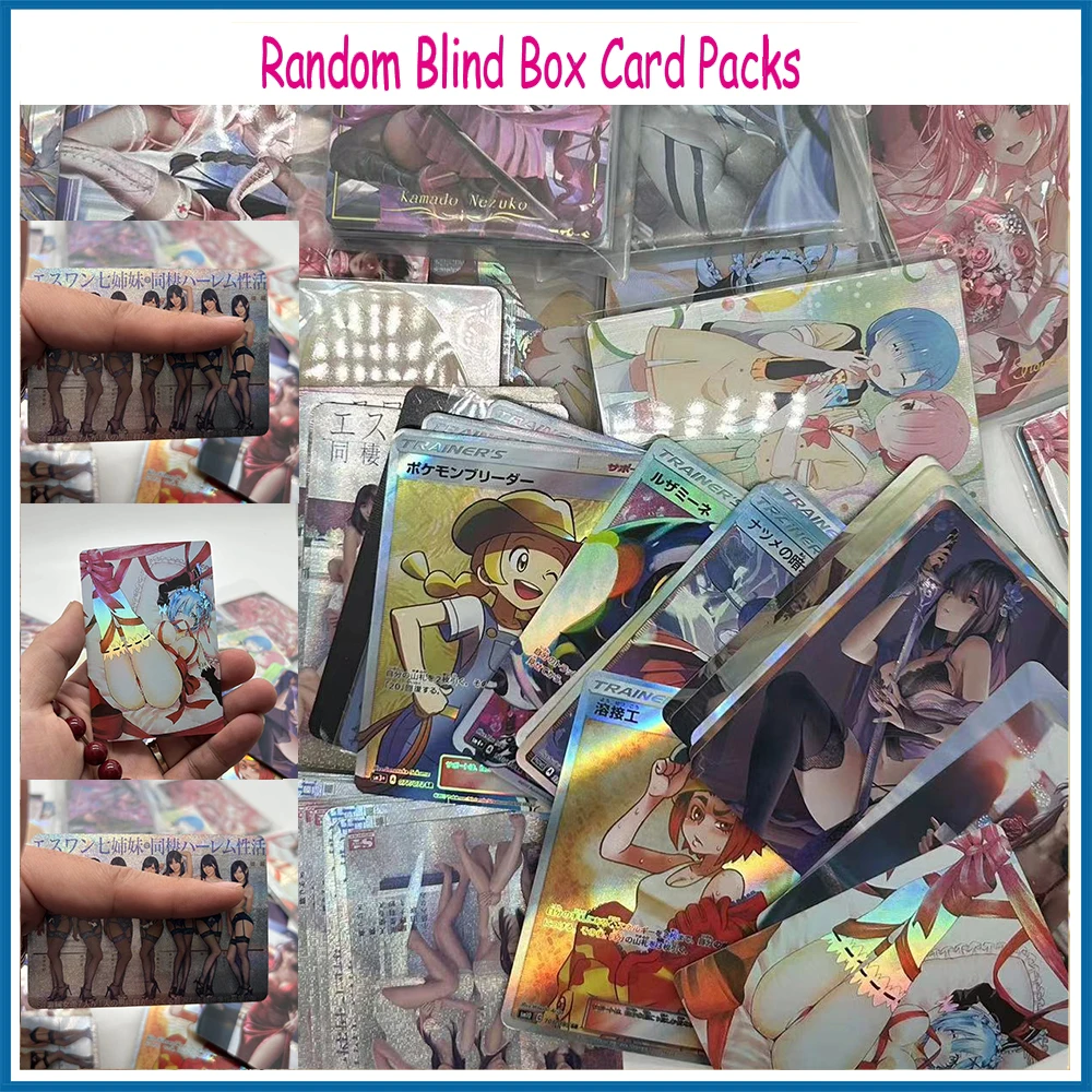 Anime Goddess Story paquetes de tarjetas aleatorias, son en cantidades aleatorias, Fan Perks, Naruto Demon Slayer Dragon Ball, una pieza