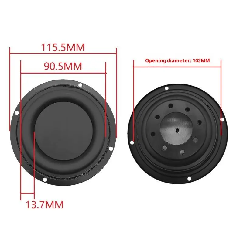 Universal Passive Bass Radiator Speaker Diaphragm Low Frequency Woofer Vibration Membrane Plate DIY Loudspeaker Repair Accessori view 6