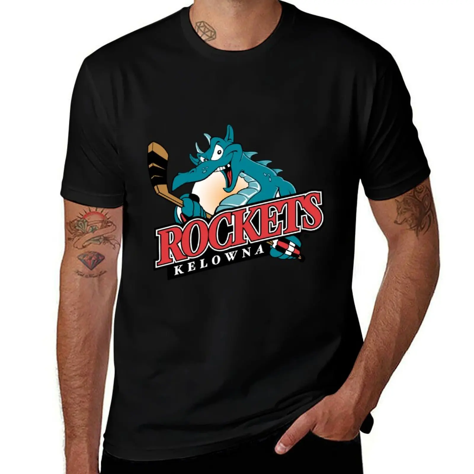 Kelowna Rockets T-Shirt Athletic Fit Sports Short Sleeve Top