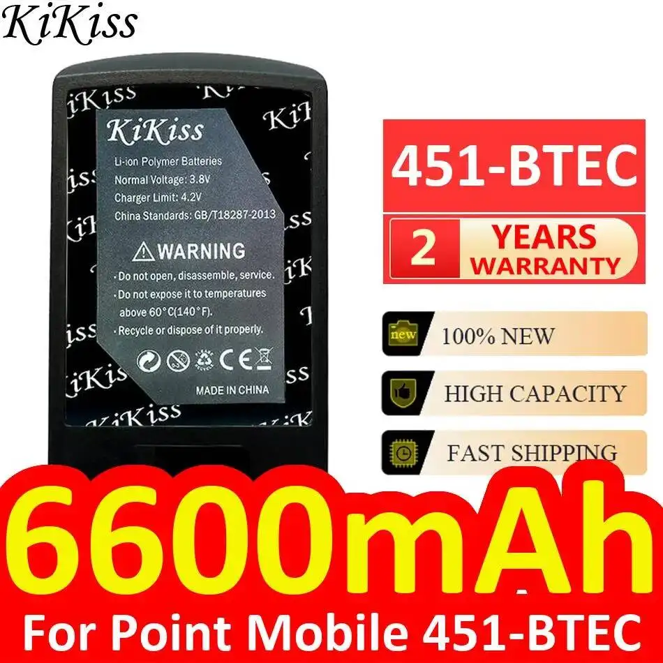 

Ручной аккумулятор для сканирующего пистолета емкостью 6600 мАч для надежного источника питания Point Mobile 451-Btec