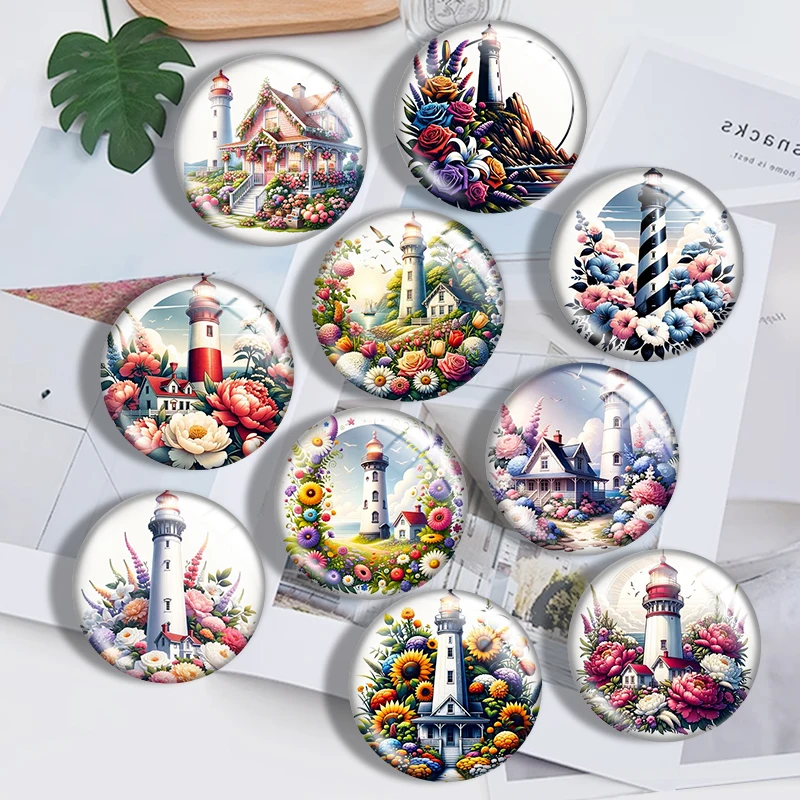 Clear butterfly clipper 10pcs 12mm14mm/16mm/18mm/20mm/25mm Round Photo Glass Cabochon Demo Flat Back Making Findings Jewelry