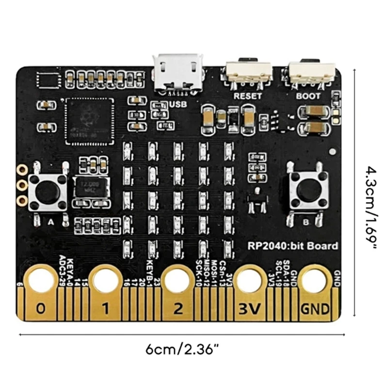 For Raspberry Pi RP2040 Development Board Micro: Bit Pico Development Board Size And Port High Compatible Mini Bit Pico Board