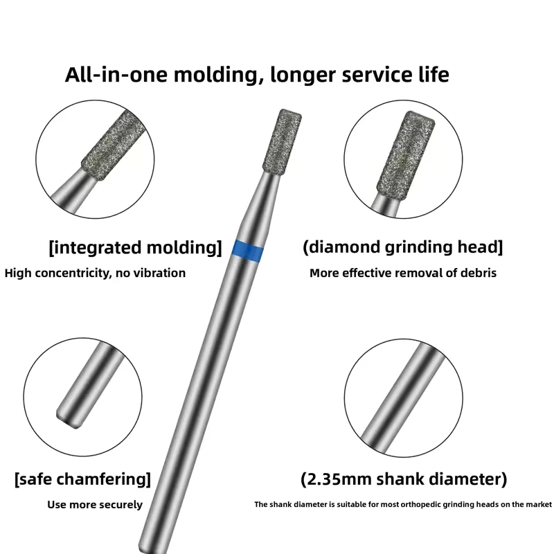 High Quality Diamond Nail Drill Bit Set Rotary Russian Cuticle Bit Electric Milling Cutter Manicure Drill Nails Accessories Tool