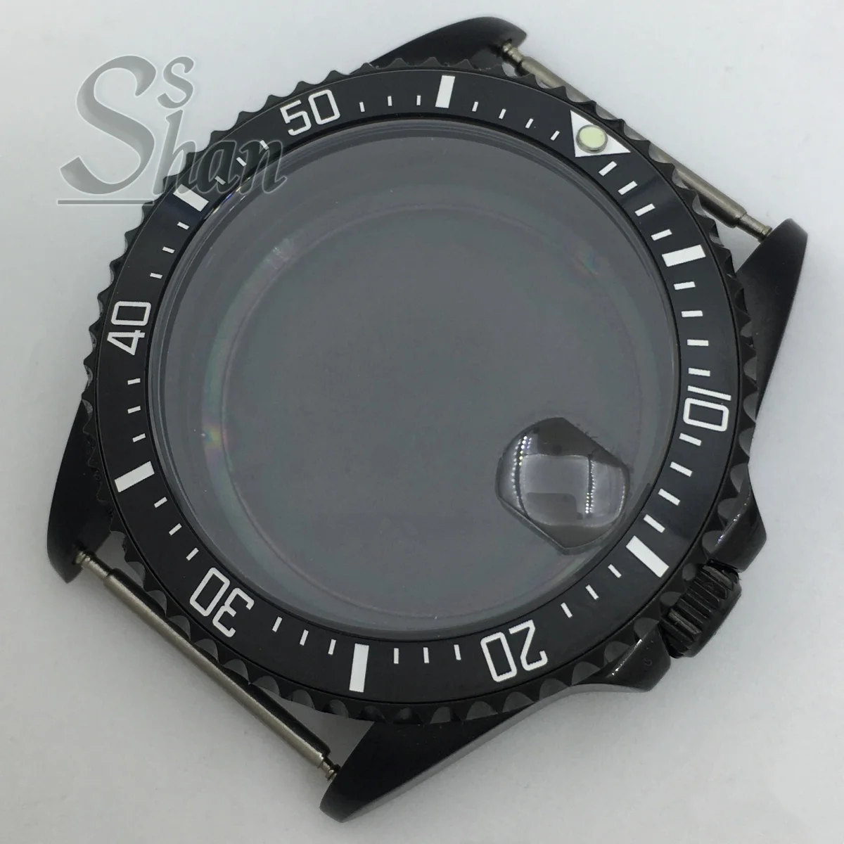 

40mm NH35 diving case black PVD for NH34 NH35 NH36 PT5000 Miyota movement dial Sapphire glass stainless steel SUB GMT watch case
