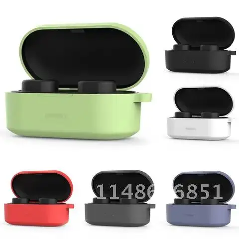 Silicone Protective Case Storage Box for QCY T1S/QS2/T2C Earphone Earphone Skin Accessories Cover