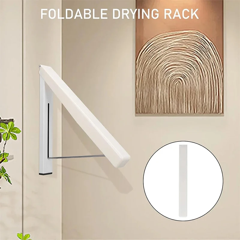 No-drill Folding Telescopic Concealed Clothes Rack For Balconies Invisible Clothes Drying Rack