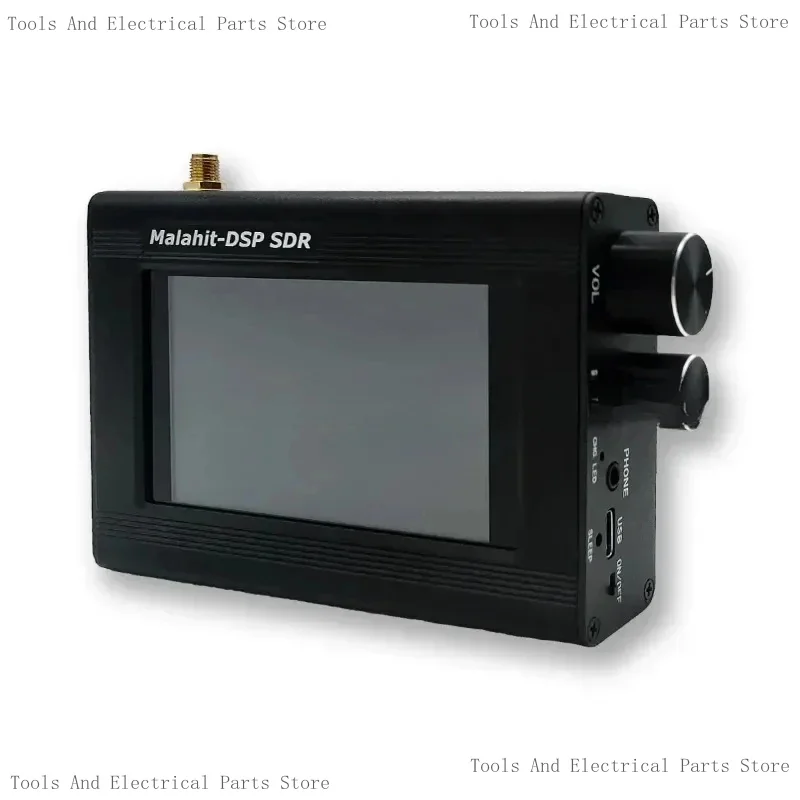 1.10D 50K-2Ghz Malachite Radio Update Software Malahit DSP SDR Receiver/3.5 Lcd/Battery/Speaker/Metal