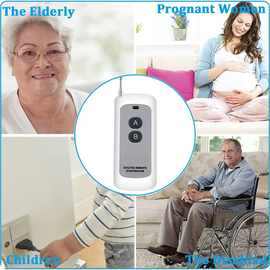 1000M 1 Channel 433MHz Universal High-power Wireless Digital Remote Control