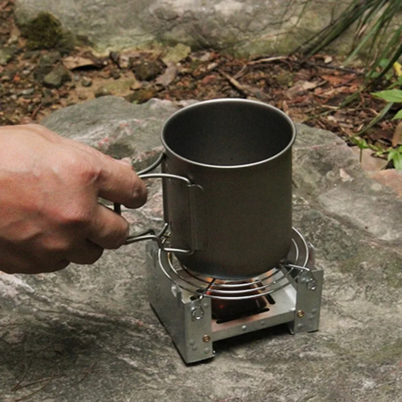 1pc Ultra-lightweight lightweight folding pocket stove for outdoor use, campingavailable-durable ironwoodburnerforspace-saving image 5