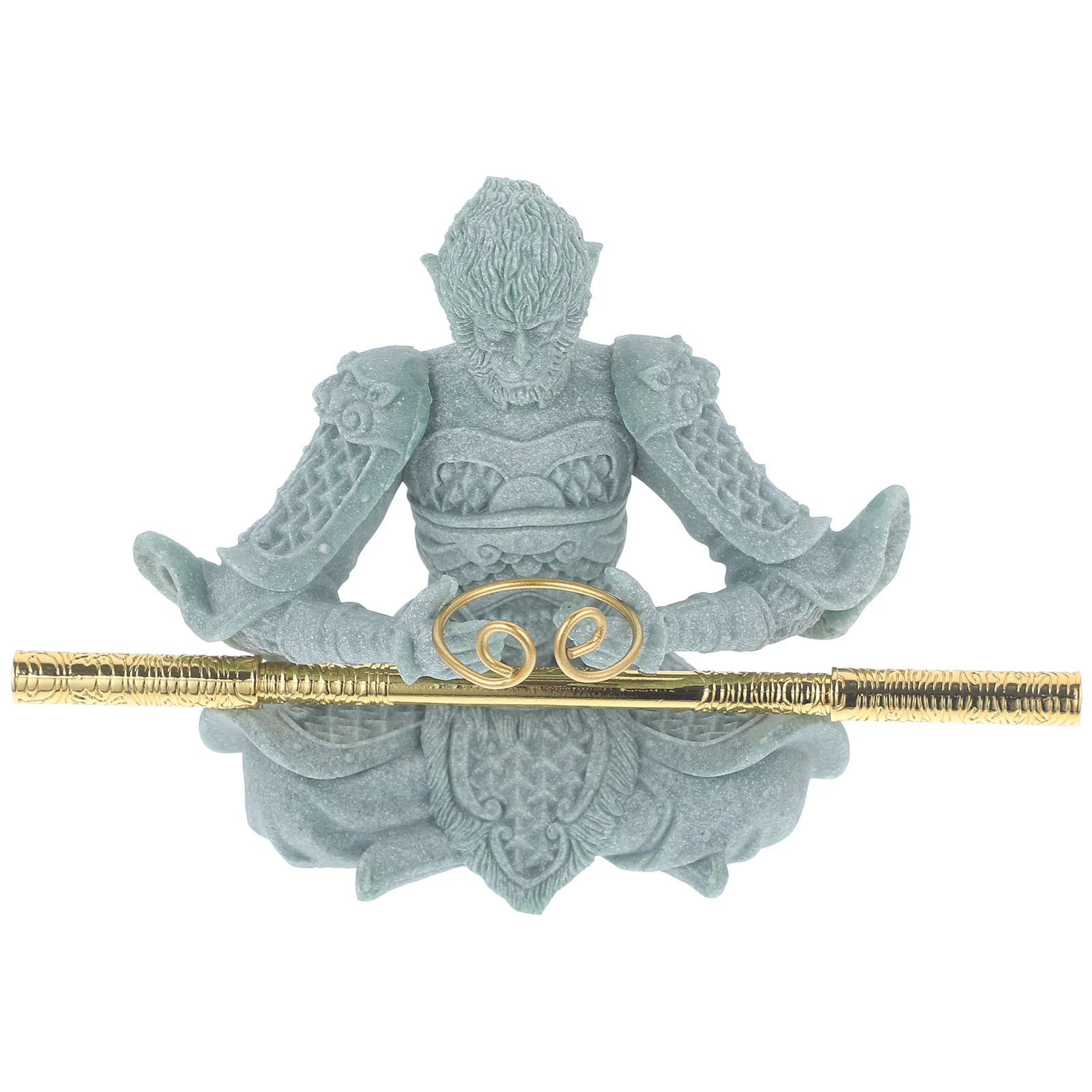 

Lovely Monkey Shaped Tea Pet Sandstone Craft for Home Desktop Car Dashboard Decor Office Interior Adornment Accessory