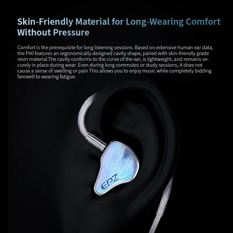 EPZ P40 PZT 2DD+1 Ceramic IEMs Wired HiFi Earphones