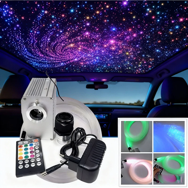 

Optical fiber lamp Twinkle Fiber Optic Star ceiling kit Bluetooth APP Smart Control Starry Car LED Light Kid Room Ceiling new