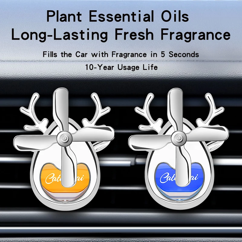 Pengharum mobil Kipas ventilasi AC Dekorasi interior mobil Aromaterapi dekorasi Pewangi mobil aroma tahan lama ringan
