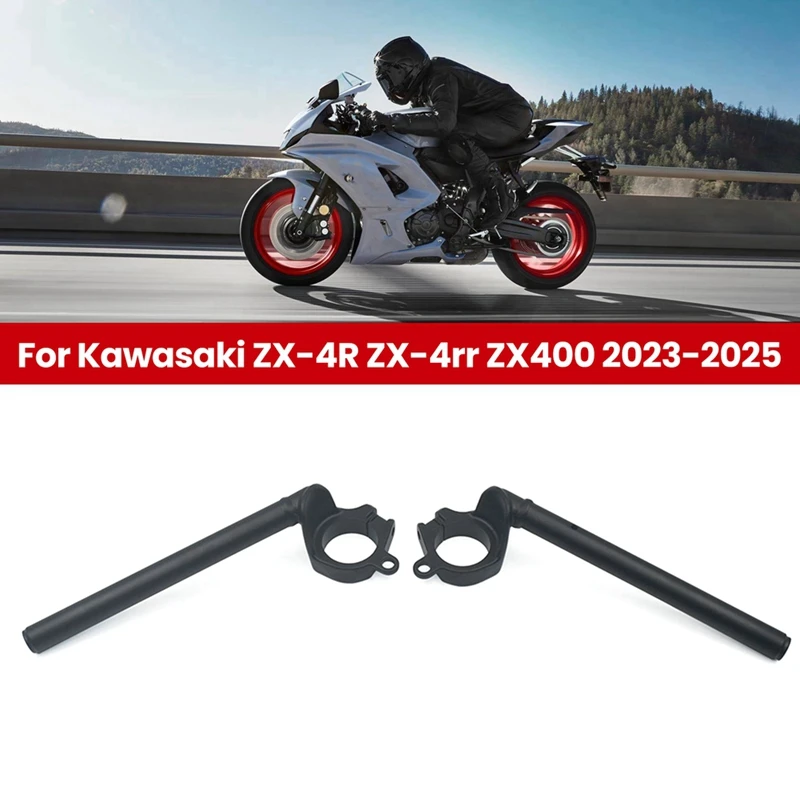 

For Kawasaki ZX-4R ZX-4Rr ZX400 2023-2025 Fork Tube Clip-On Handlebars Handle Bar Grips Clip Ons