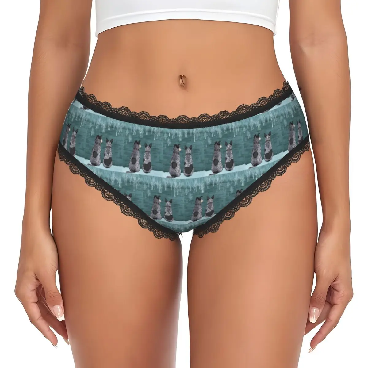 Custom Australian Cattle Dog Blue Heeler Panties Briefs Women's Comfort Briefs Underwear Breathable Female Underpants