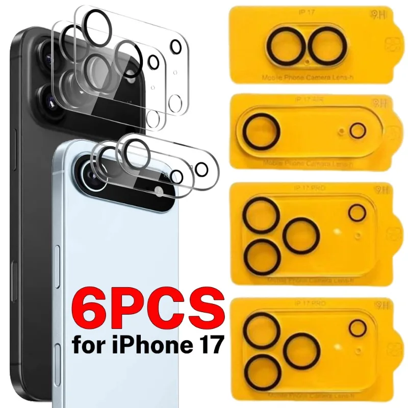 Tempered Glass Camera Lens Protectors for iPhone 17 ProMax/17 Pro/17 Air Clear Anti-scratch Lens Protective Films for iPhone 16