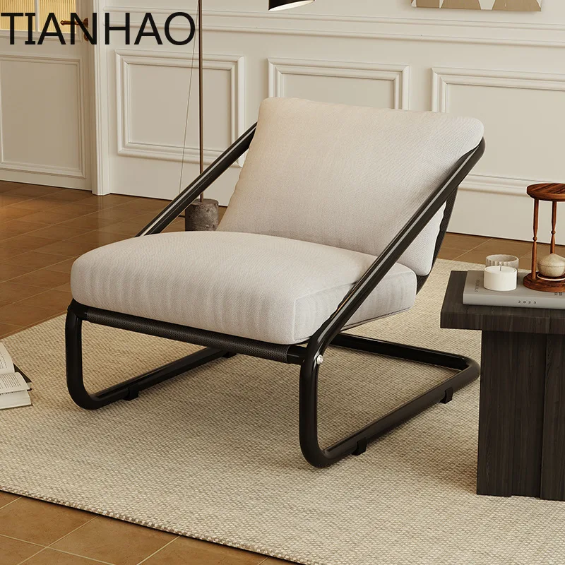 Lazy Sofa RockingHome Lazy  Can Lie in The Living Room Single Leisure Adult Sofa Chair Cotton Linen