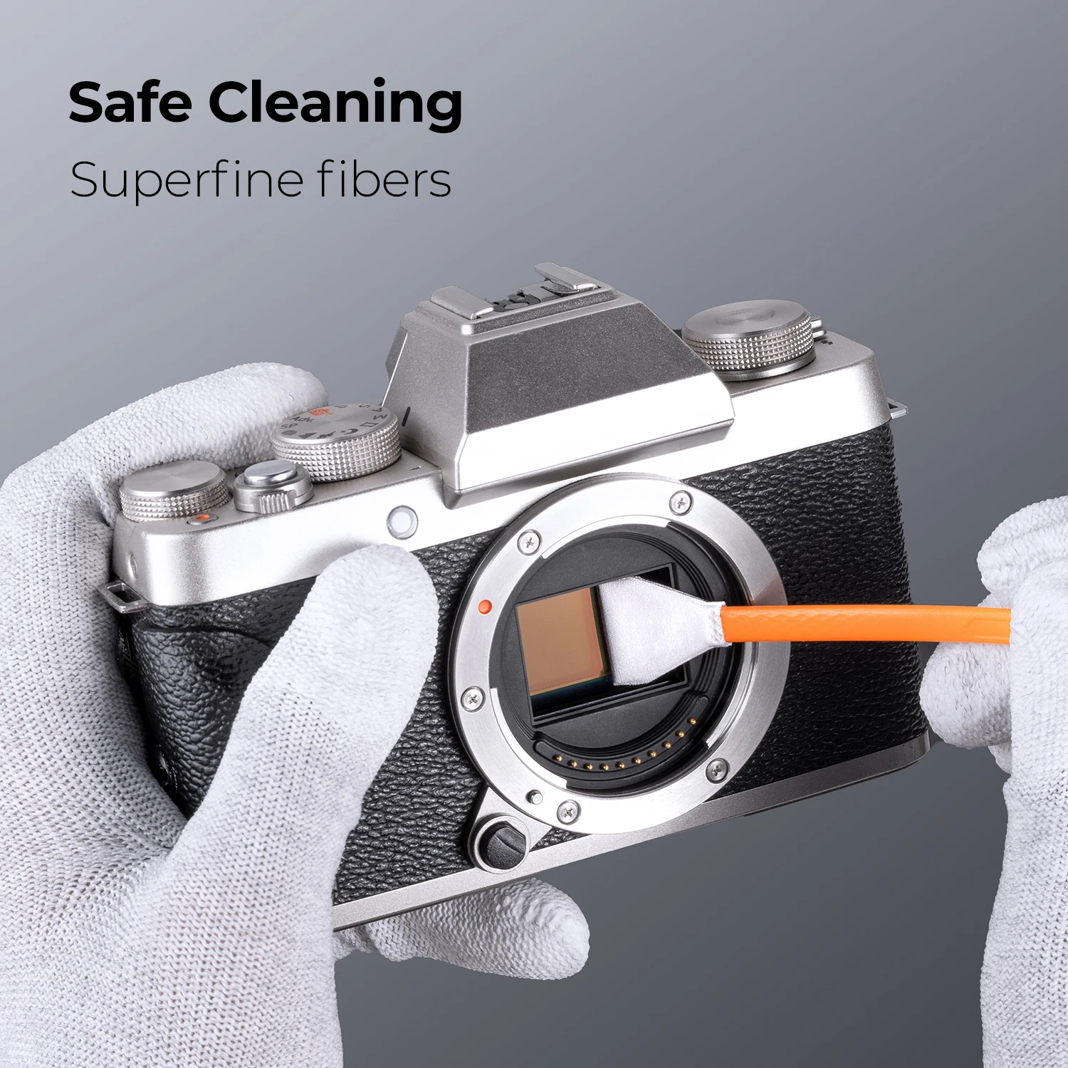 K&F Concept Camera Sensor Cleaning Swabs Kit Safe Cleaning Superfin Fibers Double Tipped Design Environmental&Multi-use