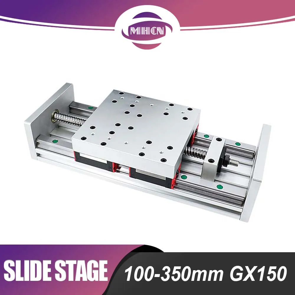 MHCN GX150 Sliding Stage Travel 100-350mm Z axis CNC Motion Table SFU1605 Ball Screw HGR20 Linear Guide Support Step Servo Motor