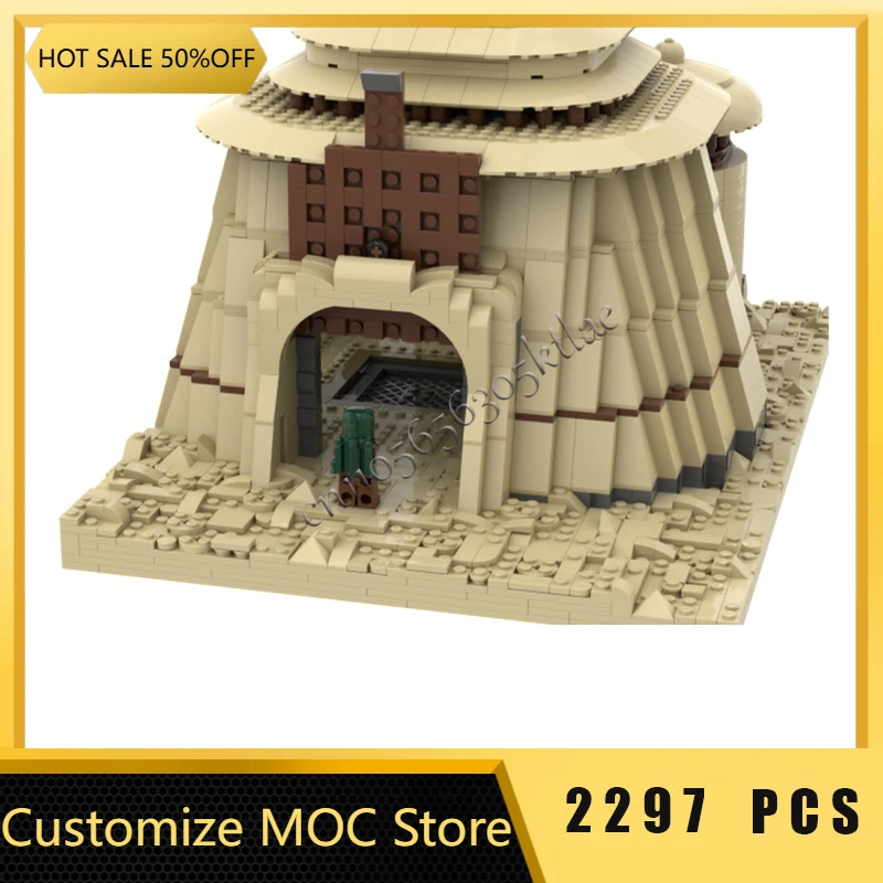 Nuevo 2297 Uds. Ladrillo personalizado Boba Jabba's Palace, modelo de bloques de construcción en escala, juguete educativo para niños, regalos de cumpleaños