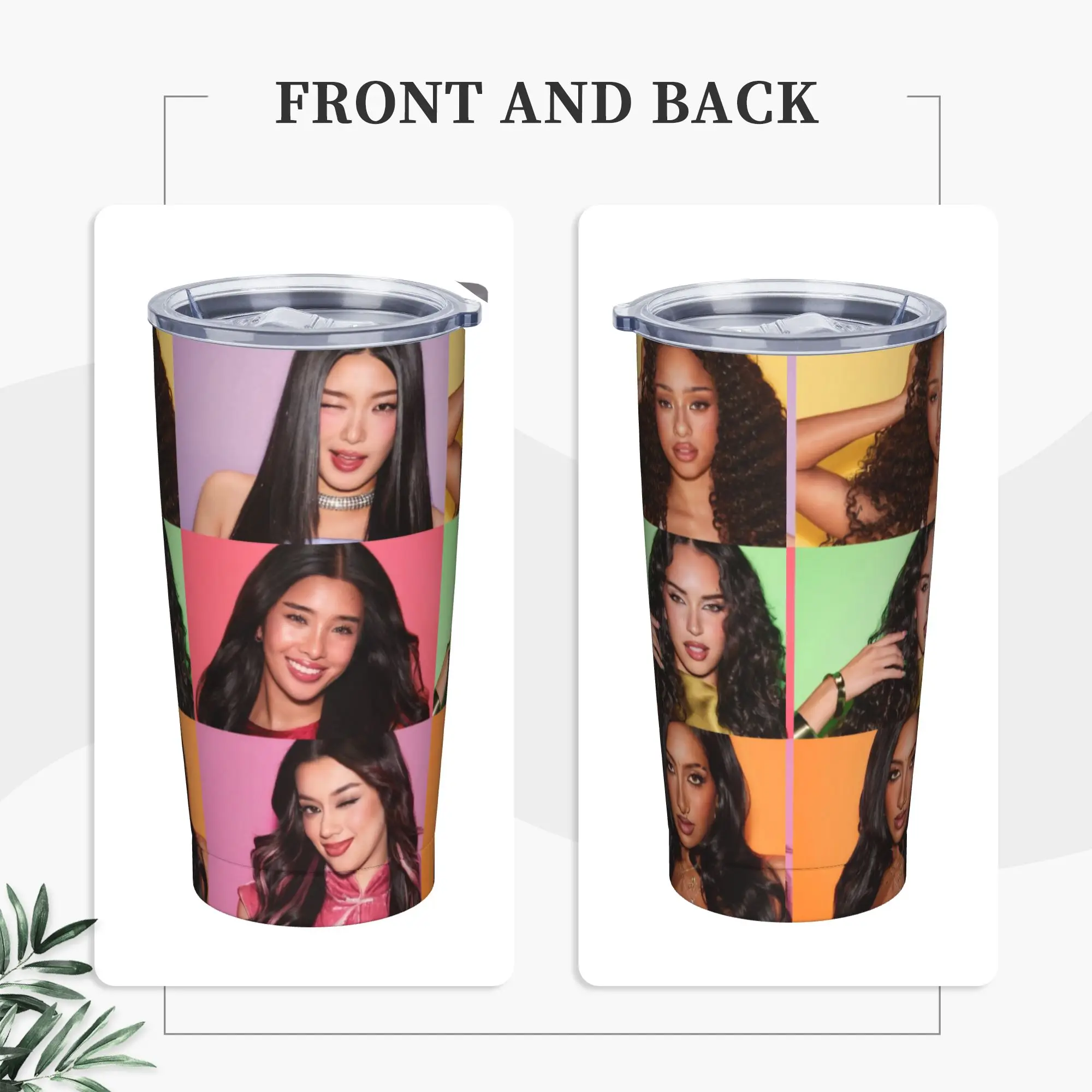 New Kpop Girls Katseyes Tumbler  Cold and Hot Leakproof Stainless Steel Water Bottle Graphic Car Mugs