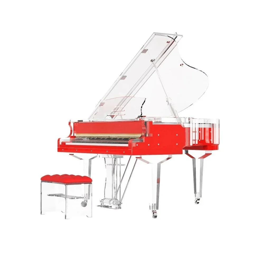 Starway Triangular Crystal Transparent Automatic 88 Keys Stage Home High-End Grand Piano Keyboard Instrument for Performance