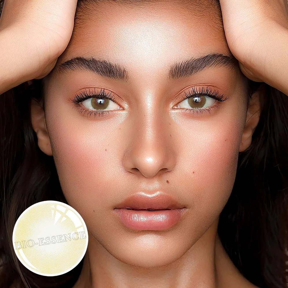 Bio-essence 1 Paar farbige Kontaktlinsen für Augen, graue Augenkontaktlinsen, blaue Linsen, natürliche Modelinsen, kosmetischer Augenkontakt – Detail 18