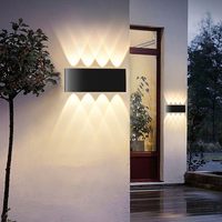 Aluminum LED Wall Sconces Lamp Interior Wall Light Waterproof IP65 Up Down Garden Lights Bedroom Stairs Indoor Outdoor Lighting