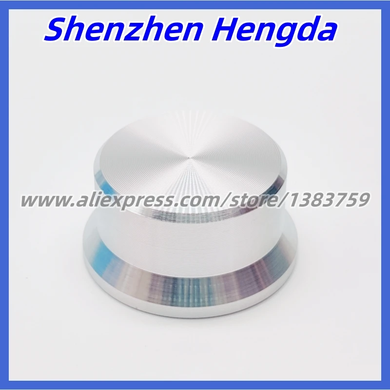1Pcs Aluminum Alloy Switch Caps Roatry Encoder Potentiometer Knob 30*15mm D Shaft Type Silver