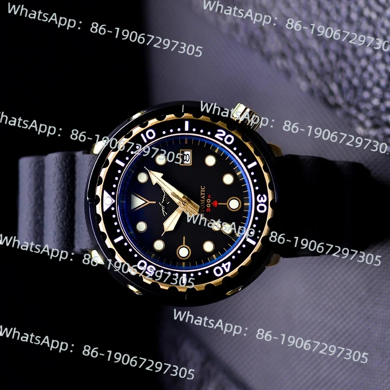

2025 Limited Edition Rose Gold Canned Automatic Mechanical Luminous Diving Anti-300 Meters Men's Watch