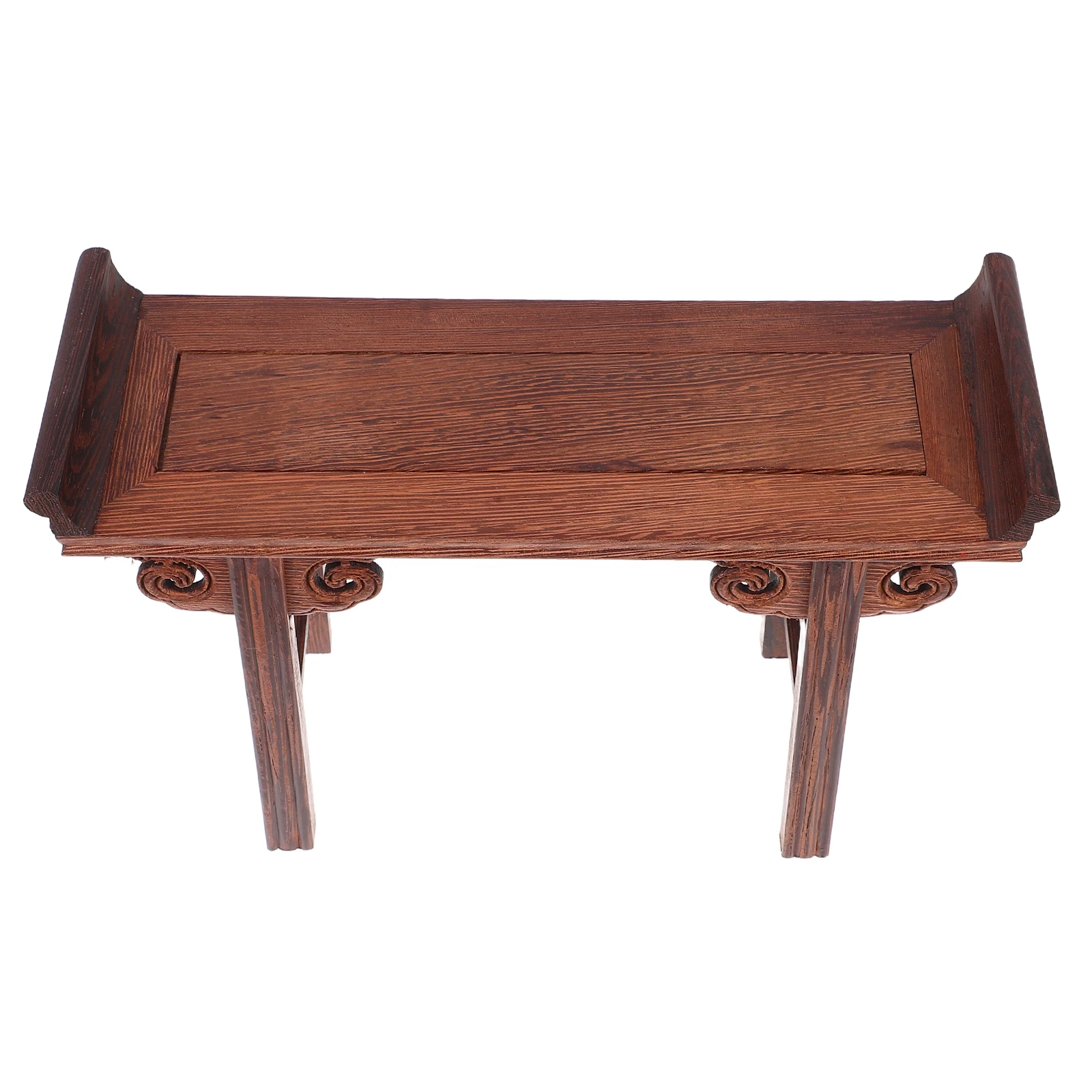 

Light Brown Wooden Stand Rectangular Display Stand For Tabletop Decor Asian Plant Stand Wooden Base For Home And Office Decor