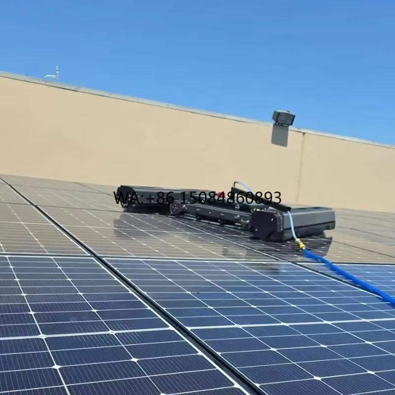 Handheld Electric PV Brush, Telescopic Portable Design, Lightweight Tool for Small Rooftop Solar Photovoltaic Cleaning