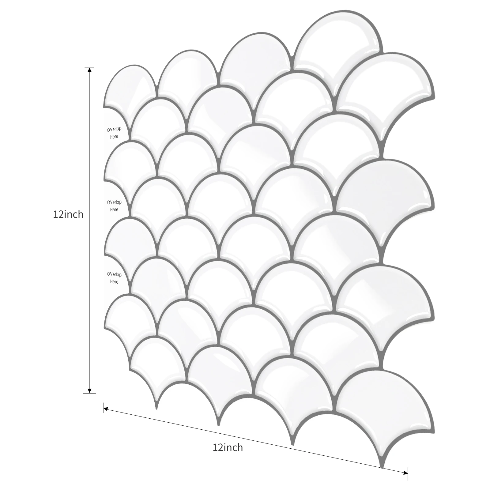 

Premium Waterproof Vinyl Wallpaper 3D Peel and Stick Wall Tiles Backsplash for Home Application